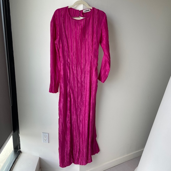 Elegant Pink Maxi Dress - Picture 6 of 12